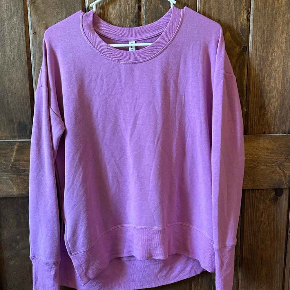 Athleta Coaster Luxe Recover Sweatshirt XS Light purple
